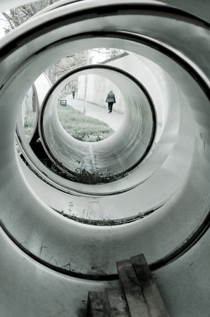 PVC pipes used for constructionの写真素材