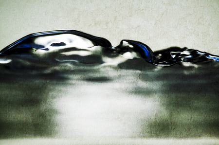 abstract background water bubbles in greenの写真素材