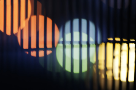 lights between the bars of the seasonの写真素材