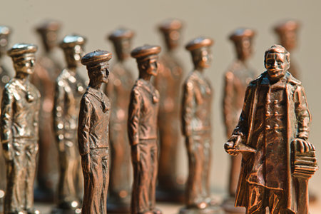 Army of lead soldiers.