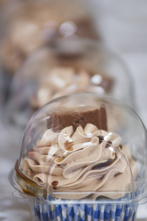 A selection of freshly made cupcakes.の写真素材