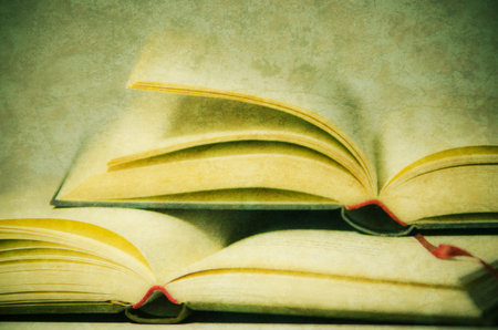 old book with aged effect textureの写真素材