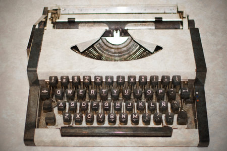 Typewriter with vintage texture.