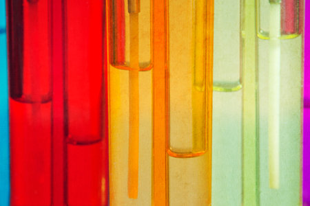 Multi-colored cigarette lighters close up.の写真素材