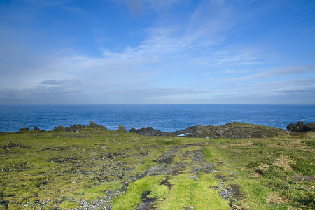 Coast of Galicia. Beautiful place in the north of Spain.の写真素材
