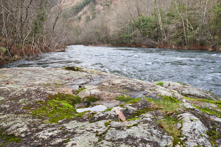 Eume river. Fragas do Eume. Natural park in Galicia (Spain).の写真素材