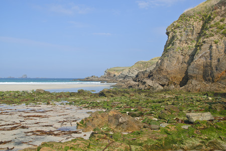 Coast of Galicia. Beautiful place in the north of Spain.の写真素材