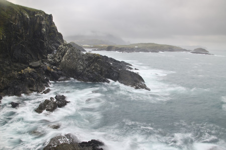 Coast of Galicia. Beautiful place in the north of Spain.の写真素材