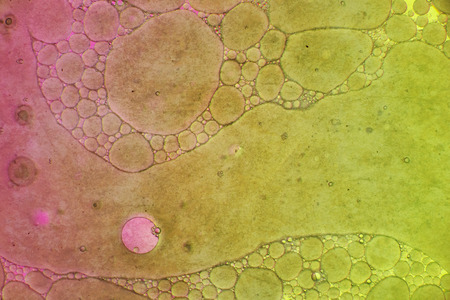 Abstract shapes of oil and paint mixtureの写真素材