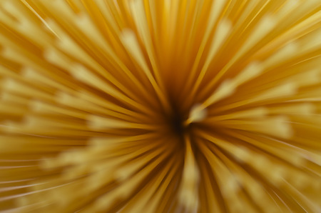 Bunch of spaghetti pasta. Defocused imageの写真素材