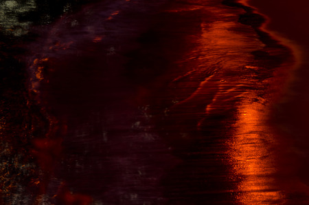 abstract lights beach at nightの写真素材