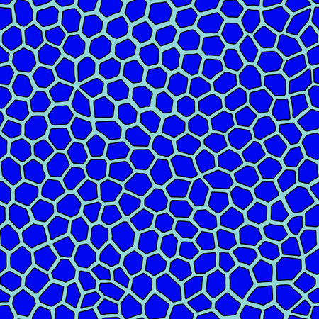 Organic cells, blue and gray colors