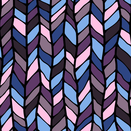 Seamless sennit pattern, vector purple texture for fashion textile, wrapping paperのイラスト素材