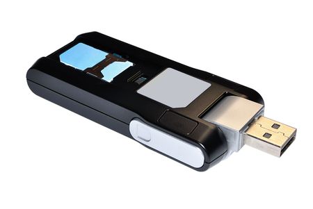 Wireless cellular modem for mobile access to internet の写真素材
