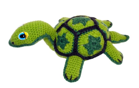 Soft toy turtle. Author's work master of needlework. の写真素材