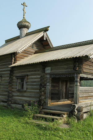 National Russian wooden churchのeditorial素材