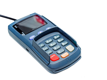 payment by credit card via terminal, isolated terminal for electronic payment