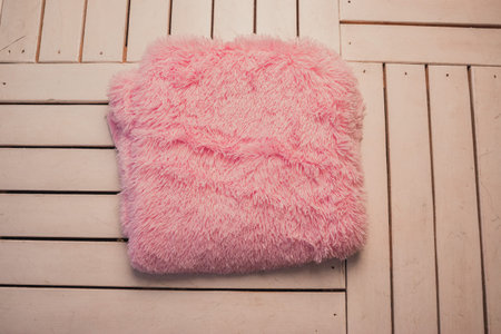 close up of a white pillow on white background