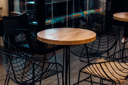 Abstract blur and defocused restaurant buffet in hotel resortの写真素材