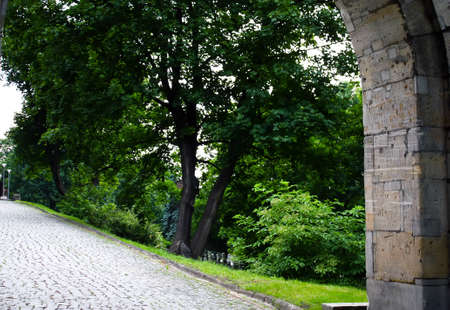 gates of the citadel  Citadel, a 19th century fortress in Warsaw, Polandの写真素材