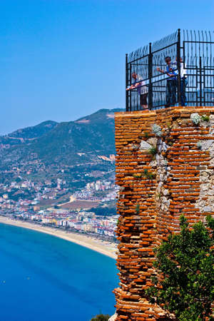 Turkey, Alanya castle  viewing platformのeditorial素材