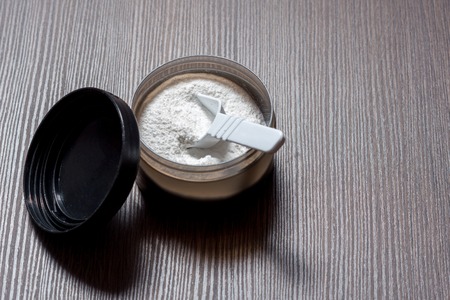 Sports supplements for bodybuilding. protein, bcaaの写真素材