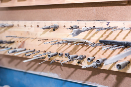 set of drillsの写真素材