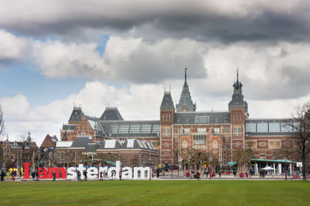 Amsterdam. Netherlands - 06.04.2008. A word Amsterdam from big lettersのeditorial素材