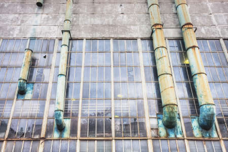The territory and buildings of a large factory in Moscow. Russiaの写真素材