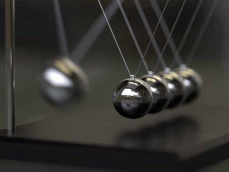 Balancing Balls Newton's Cradle