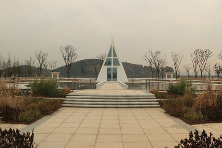 Building in the parkのeditorial素材