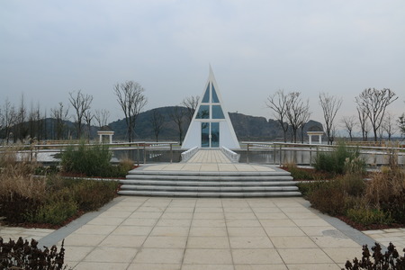 Building in the parkのeditorial素材