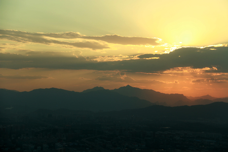 Clouds in the skyの写真素材