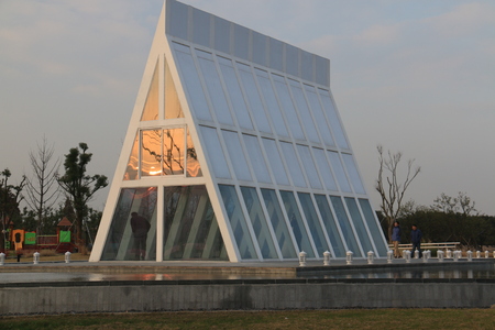 Building in the parkのeditorial素材