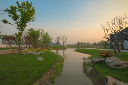 Huzhou river sceneryの写真素材