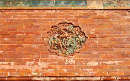 Ancient Chinese architecture sculptureの写真素材