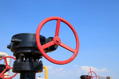 Oilfield valvesの写真素材