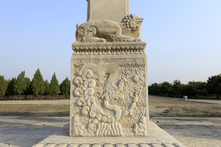 Ancient Chinese architecture marble sculpture, it is very beautifulの写真素材