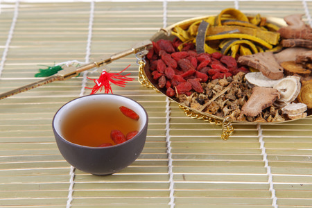 Chinese medicine close-upの写真素材