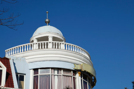 A close-up of European architectureのeditorial素材