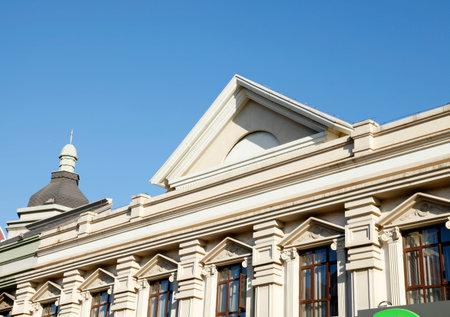 A close-up of European architectureのeditorial素材