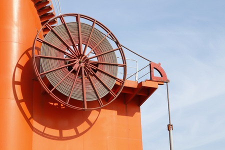 Transmission wheel on the machinery and equipmentの写真素材