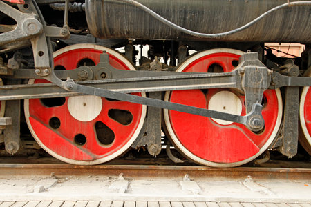 Industrial park, exhibition of the trainのeditorial素材