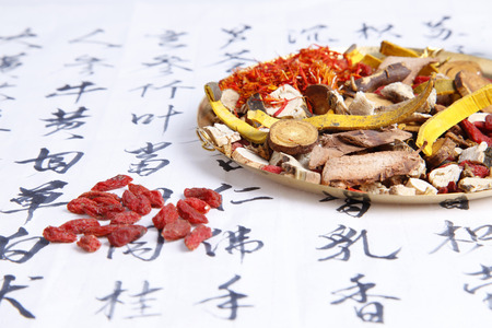 Traditional Chinese medicine and the prescriptionの写真素材