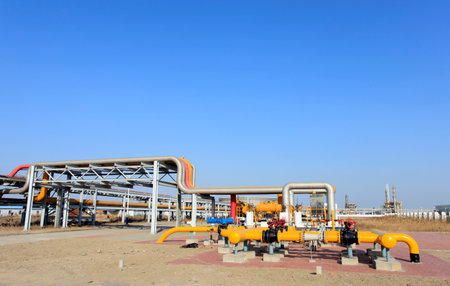 oil pipelines and facilitiesのeditorial素材