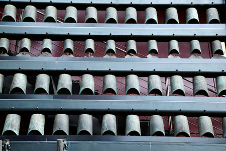 Chinese chimes is a percussion instrument in ancient Chinaの写真素材