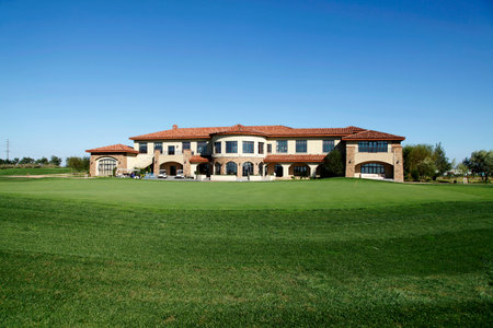 The golf course landscapeのeditorial素材