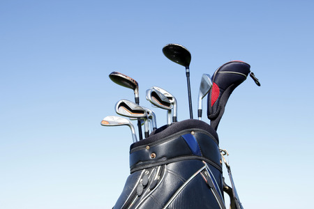 A close-up of a golf clubの写真素材