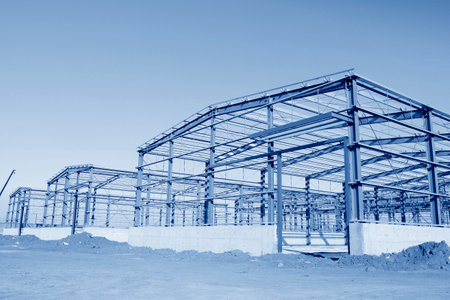 Steel frame structureのeditorial素材