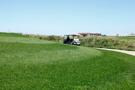 The golf course landscapeのeditorial素材